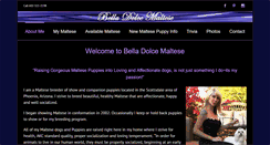 Desktop Screenshot of belladolcemaltese.com